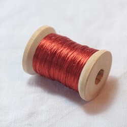 Flat silk - Bright madder red