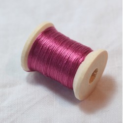 Flat silk - Bright cochineal pink