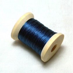 Flat silk - Medium indigo blue