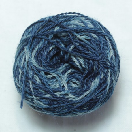 2-ply merino - Mottled indigo blue 