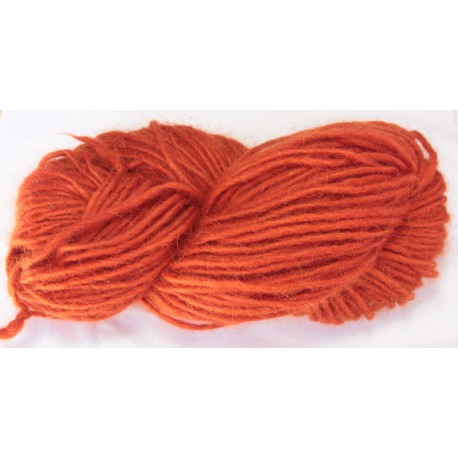 Icelandic 1 ply wool - dark orange