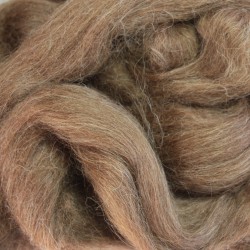 Icelandic wool top - Brown