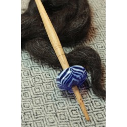 Handspindle N°FF1 - Blue glass, small stick