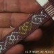 Argent et argent doré filé sur bobine bois 0.5mm