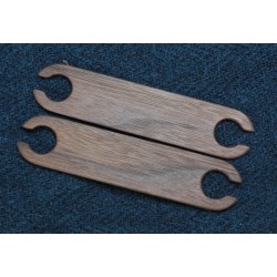Petites navettes de tissage en bois 11cm - Noyer