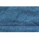 Torchon de lin ancien teinture indigo 62 x 102cm