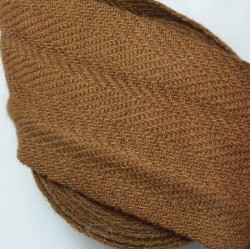 Bandes molletières en laine 705cm - Brou de noix fauve