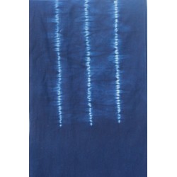 Echarpe coton japonais - shibori indigo