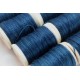 Linen - indigo dyed and natural on bobbins 50m