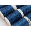 Linen - indigo dyed and natural on bobbins 50m