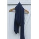 3m organic cotton crinkled scarf - Indigo blue