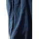 1m85 organic cotton crinkled scarf - Indigo blue