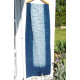 Recycled cotton scarf - Indigo blue shibori