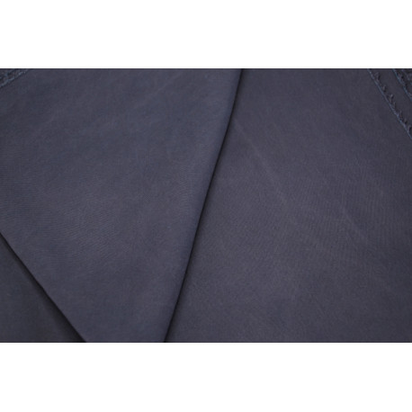 Silk twill 80g/m, 114cm wide - Dark madder + Indigo 190cm