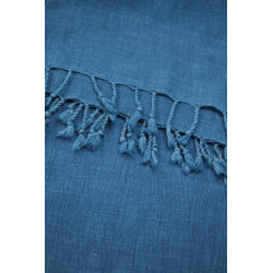 Echarpe en coton Kala - Bleu indigo moyen Persicaire