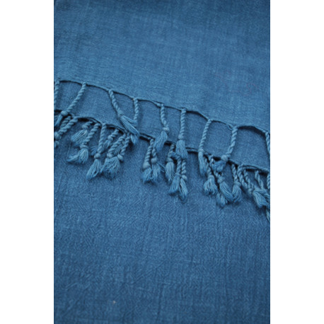 Kala cotton scarf - Japanese ndigo blue