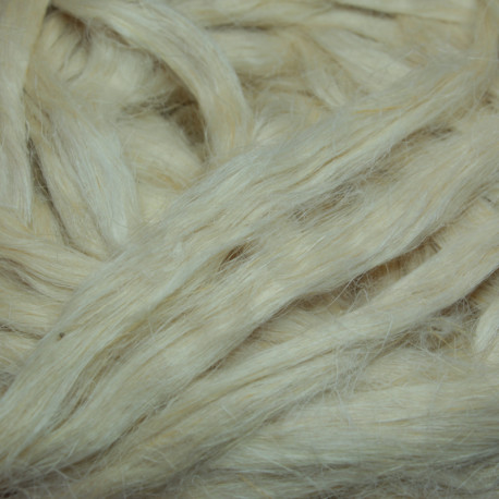 Bleached hemp fibre, band