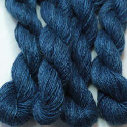 Linen thread - indigo dyed and natural - 50m skeins