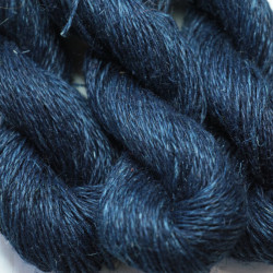 Thick linen thread - indigo dyed and natural - 50m skeins