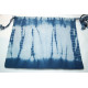 Recycled cotton pouches, indigo dye - Big size