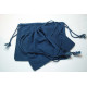 Recycled cotton pouches, indigo dye - Small size