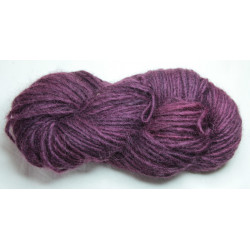 Laine 1 brin islandaise - Violet cochenille + fer foncé