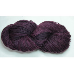 Laine 12/4 - Violet cochenille + fer foncé