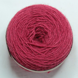 3-ply wool - bright cochineal pink
