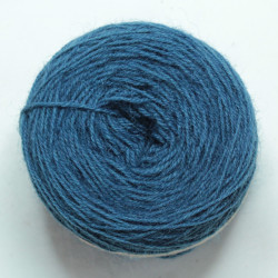 3-ply wool - medium indigo blue