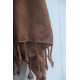 Merino wool scarf - Walnut brown