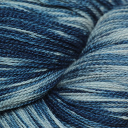 Merino Nm 16/2 -  Medium tie and dye indigo