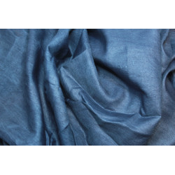 Handwoven Peace silk - Indigo 110 x 210cm