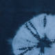 Japanese cotton scarf - Indigo dyed tie and dye "circles"