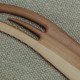 Navette de style Sami en bois massif 22.5cm
