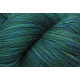 2-ply BB Nat merino - Dark green and blue tie dye
