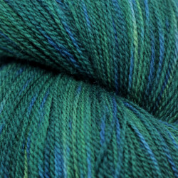 BB Nat 2 brins - Vert et bleu  foncé tie dye