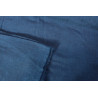 Gaze de coton bio, teinture indigo foncé 112 x 200cm environ