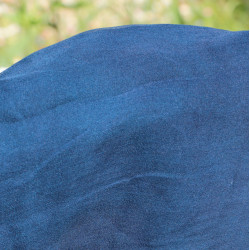 Voile de soie 114 x 300 cm - Bleu indigo en fermentation