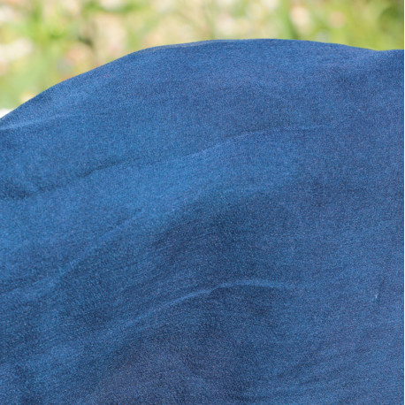 Silk veil 114 x 300cm - Indigo blue