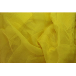 Voile de soie 114 x 290 cm - Jaune gaude vif