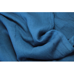 Palla en mousseline de laine  -  Indigo 145 x 440cm