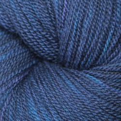 2-ply BB Nat merino - Dark purple tie and dye