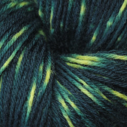 12/4 wool - Green and yellow tie and dye