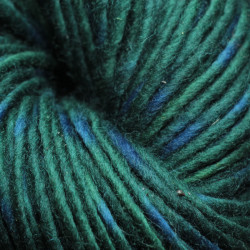 Laine 1 brin Nm 1/1 - Vert et bleu  tie dye en fermentation