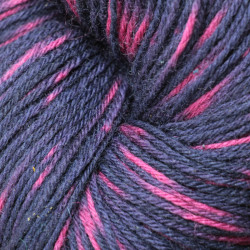 12/4 wool - Purple and pink tie and dye