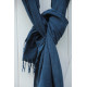 Kala cotton scarf - Medium indigo blue