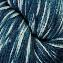 Merino and silk Nm 16/4 -  indigo tie dye