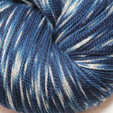 2-ply BB Nat merino - Dark indigo blue tie dye