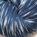 2-ply BB Nat merino - Dark indigo blue tie dye