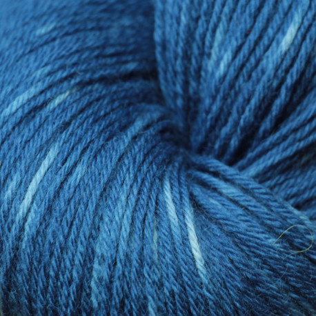 12/4 wool - Light indigo tie and dye